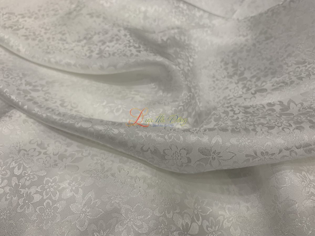 Vải Lụa Nha Xá Họa Tiết Hoa Tai Cáo (Áo 3.7m) MNV-LNX35-3.8