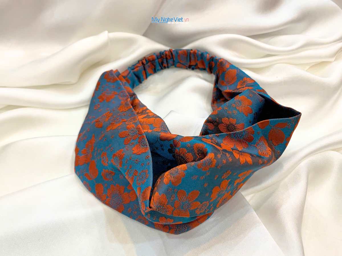 Băng đô cài tóc lụa Hà Đông nhiều mẫu