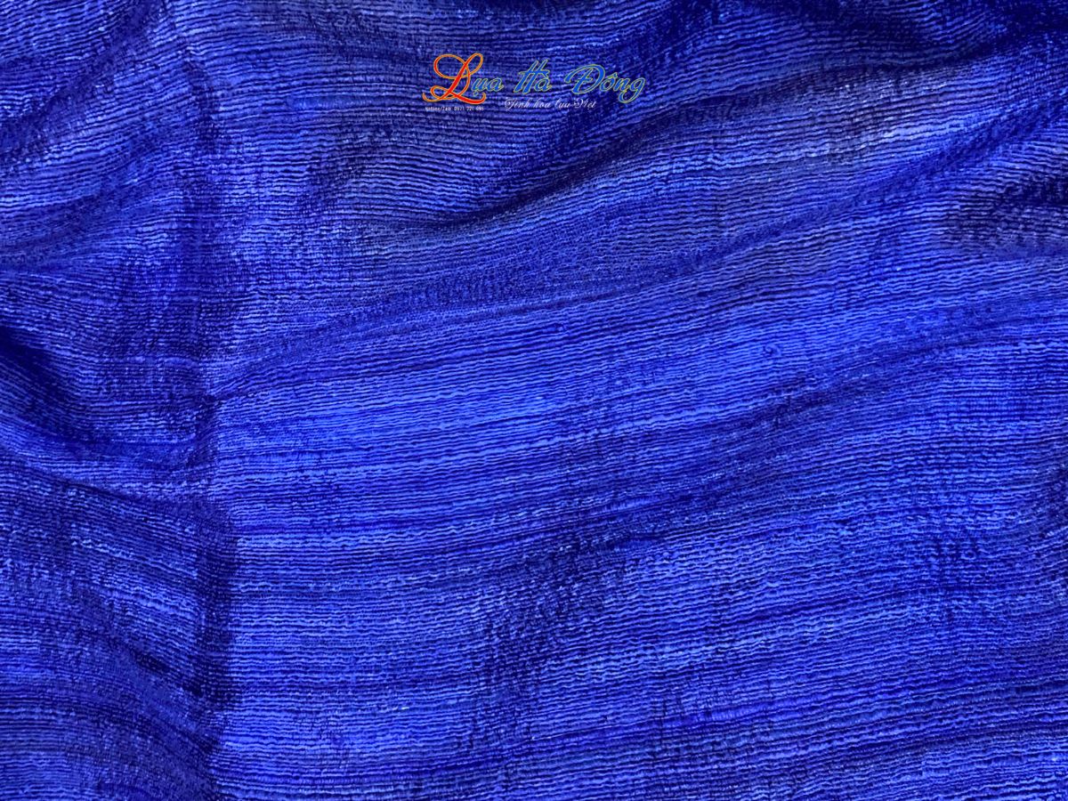 Khăn Lụa Choàng Cổ Trơn Màu Xanh Dương 100% silk 85x180 MNV-KLPT002-4