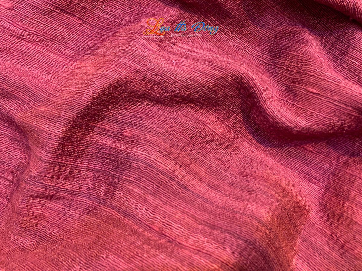 Khăn Lụa Choàng Cổ Trơn Màu Đỏ Ruby 100% silk 85x180 MNV-KLPT002-6