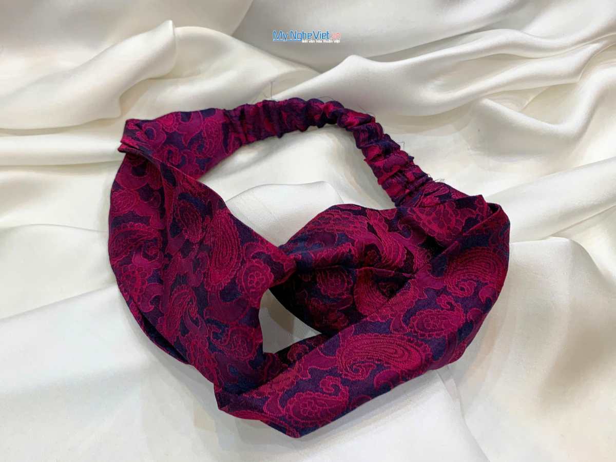 Băng đô cài tóc lụa Hà Đông nhiều mẫu