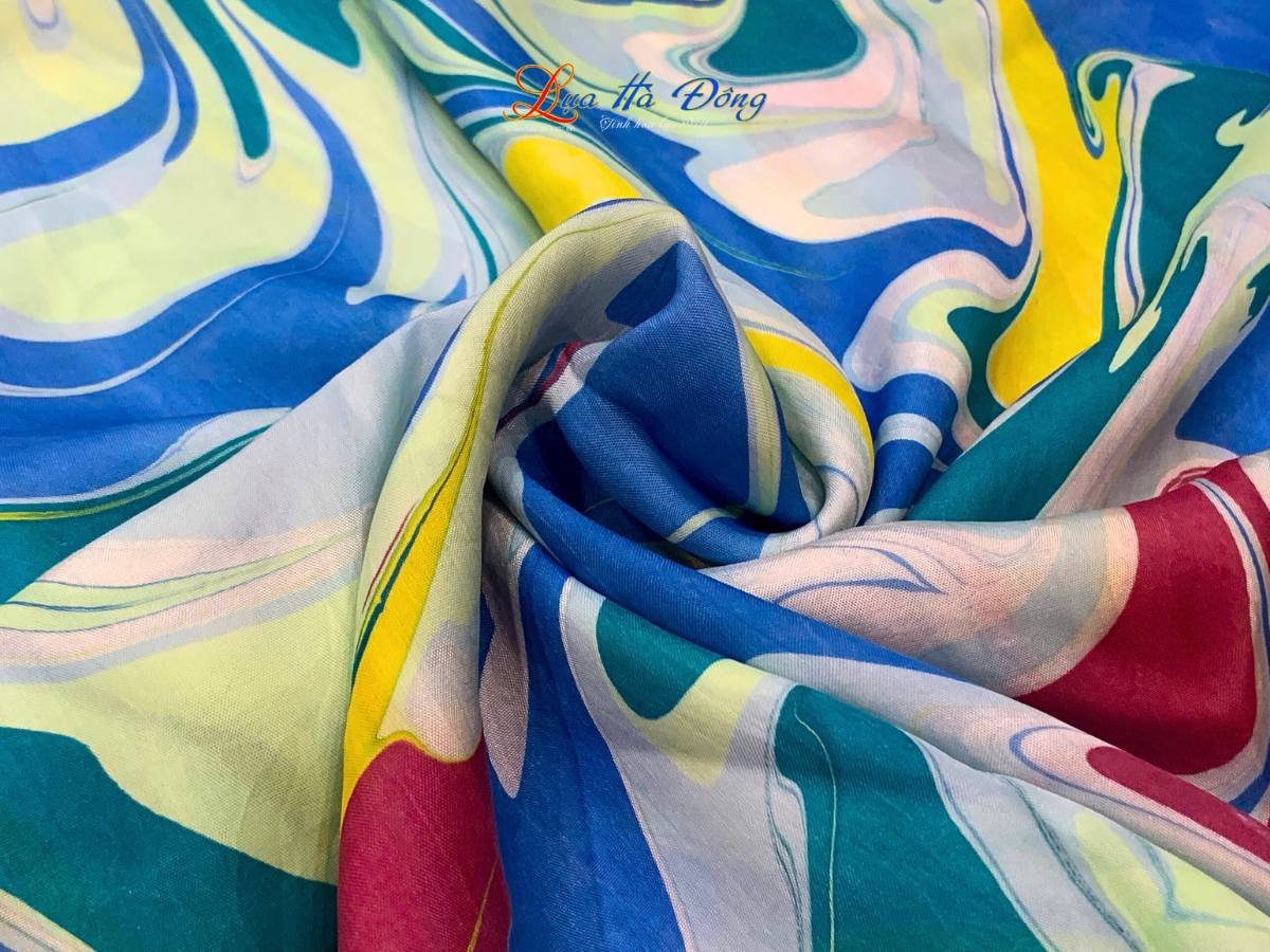 Khăn Lụa Tơ Tằm Vẽ Thủy Ấn MNV-KLNC8787/1.6