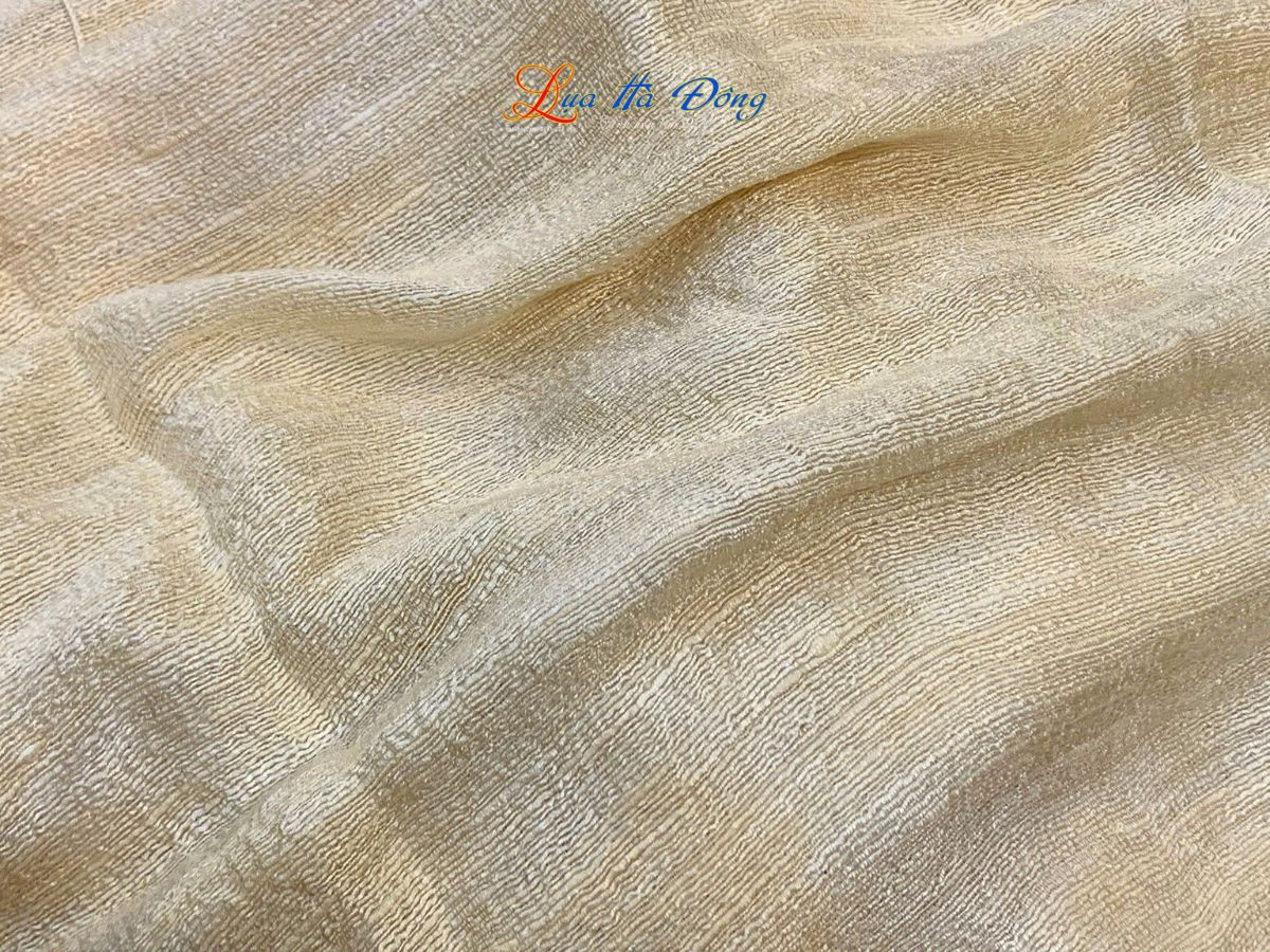 Khăn Lụa Choàng Cổ Trơn Màu Kem 100% silk 85x180 MNV-KLPT002-3