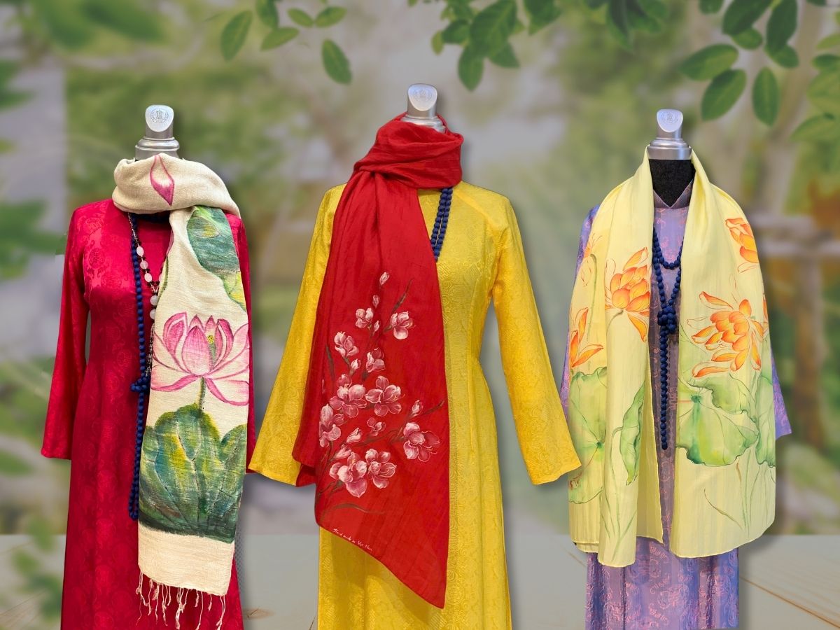 Khăn Choàng Cổ Lụa - Tại TP.HCM - Giao trực tiếp từ xưởng lụa 