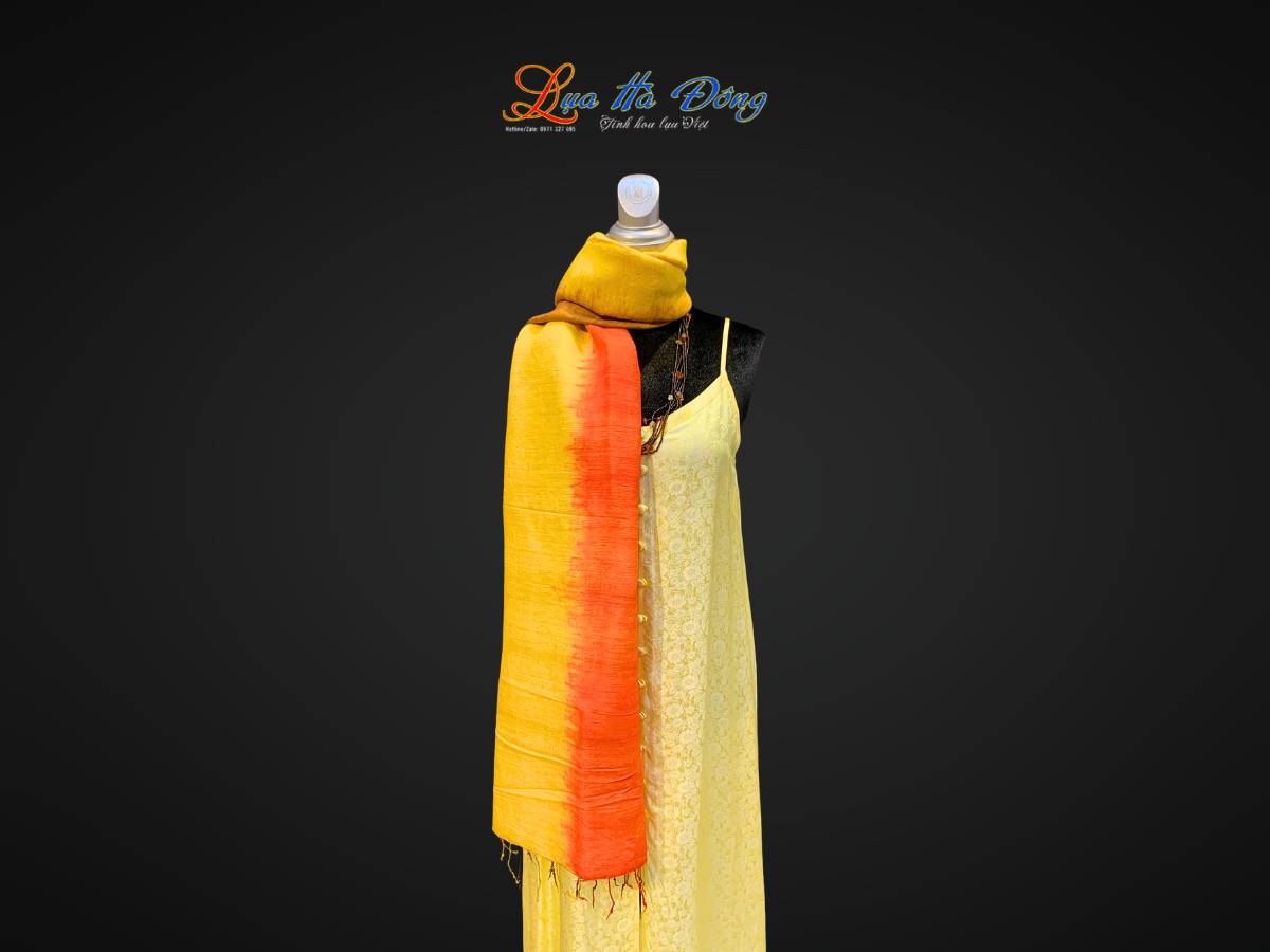 Khăn Đũi Loang Màu Vàng Cam MNV-KLNC87180/4