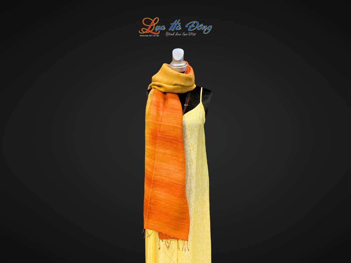 Khăn Đũi Loang Màu Cam Vàng Đồng MNV-KLNC87180/5
