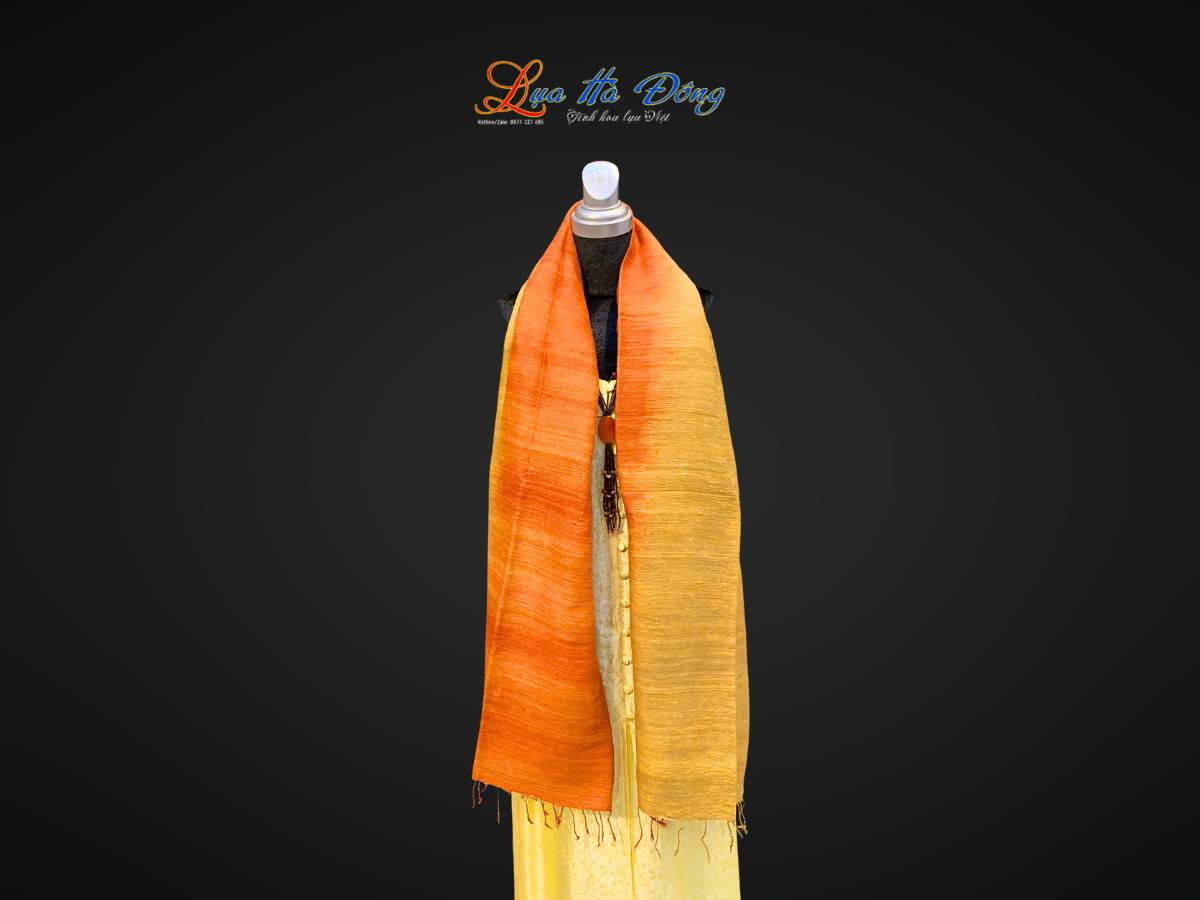 Khăn Đũi Loang Màu Cam Vàng Đồng MNV-KLNC87180/5 Khăn Đũi Loang Màu Cam Vàng Đồng MNV-KLNC87180/5