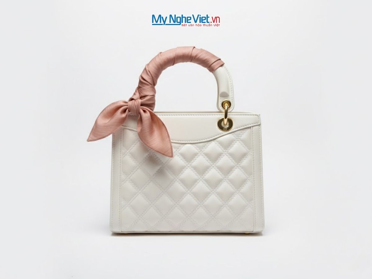 Khăn lụa vuông tơ tằm trơn màu nâu hồng MNV-PT5050/1