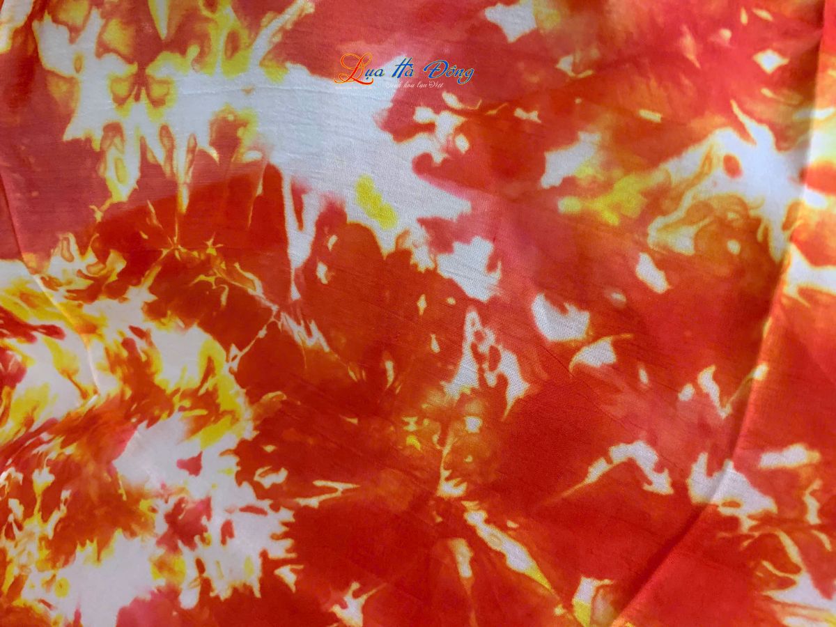 Khăn tằm loang 100% silk nhiều màu 90x190cm KLTA919 màu đỏ