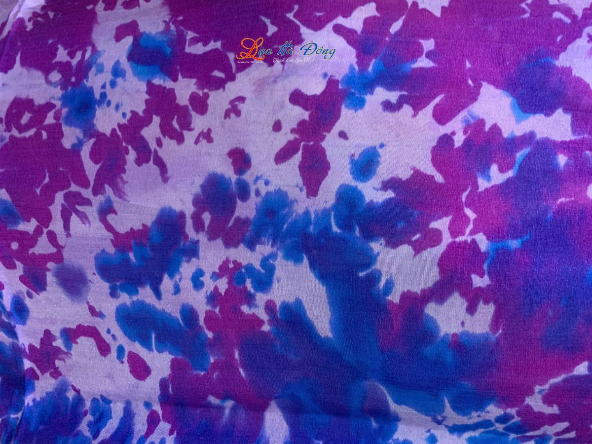 Khăn tằm loang 100% silk nhiều màu 90x190cm KLTA919 màu tím