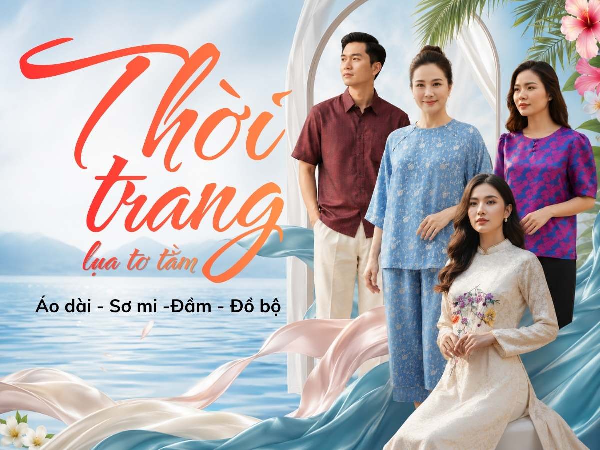 Áo - Váy lụa may sẵn  
