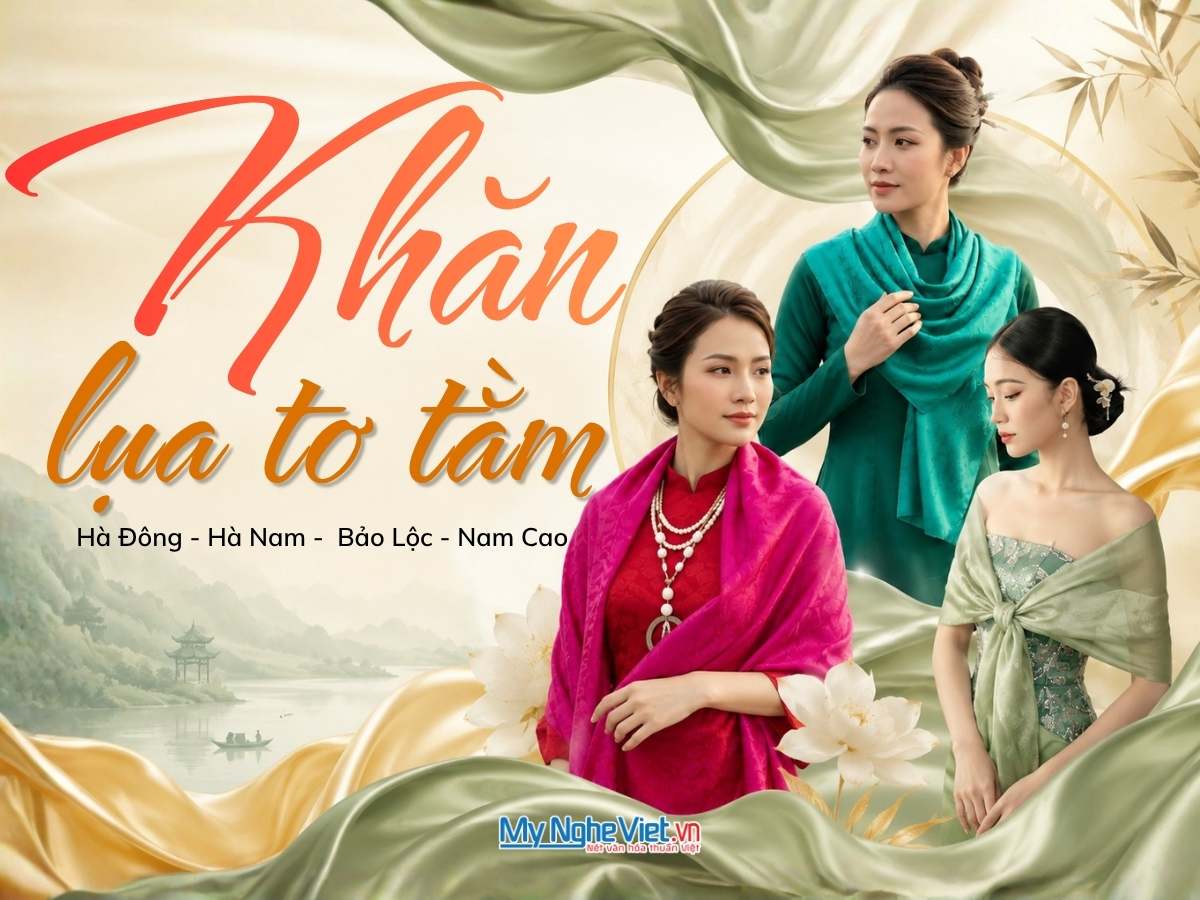 Khăn Choàng Cổ Lụa Tơ Tằm 