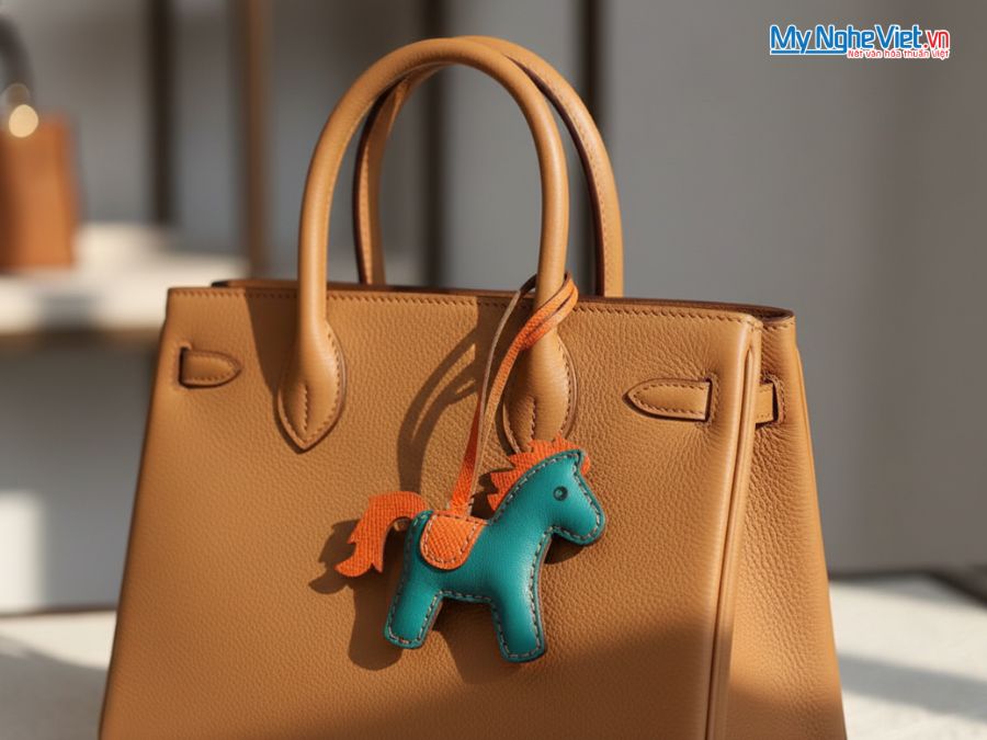 Bộ quà tặng mặt dây sừng và móc khóa ngựa bằng da CBMNV-MNTD11/2