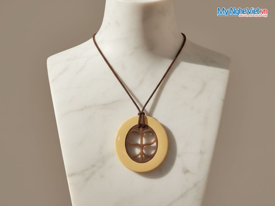 Bộ quà tặng mặt dây sừng và móc khóa ngựa bằng da CBMNV-MNTD11/2