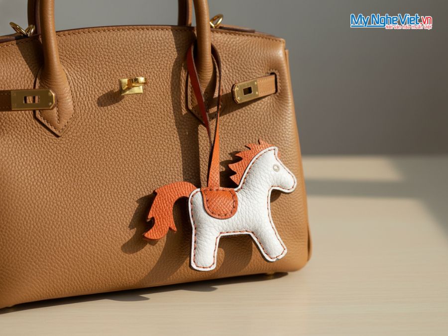 Bộ quà tặng mặt dây sừng và móc khóa ngựa bằng da CBMNV-MNTD11/2