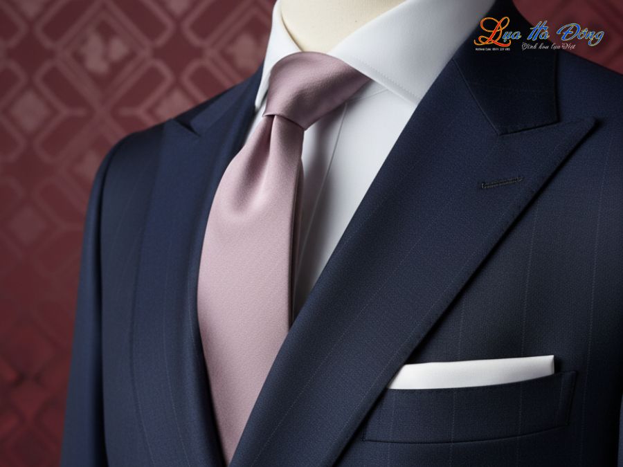 Cà vạt lụa tơ tằm trơn màu hồng MNV-CRVPT85