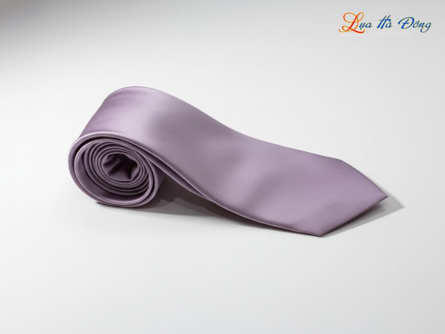 Cà vạt lụa tơ tằm trơn màu hồng MNV-CRVPT85