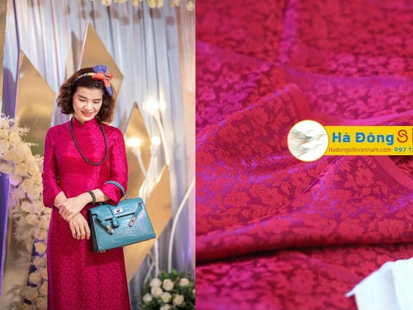 Áo dài lụa may sẵn - Tại TP.HCM - Lụa Vạn Phúc Hà Đông 