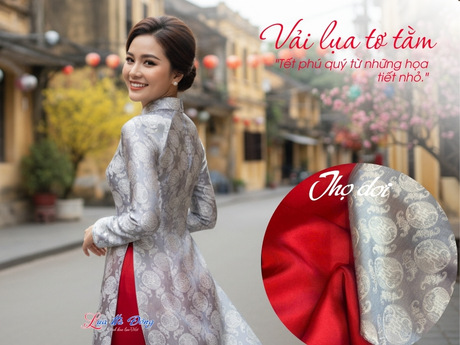 Vải Lụa Thọ Dơi Tròn Xám Ghi LHD33-7