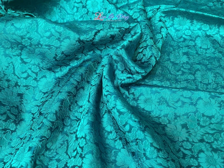 Lụa Cúc Nền Xanh MNV-LHD29-3.2