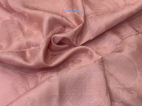 Vải lụa thọ dơi tròn hồng ruốc 2.7m khổ 1.2m LNL2204/TD06.33