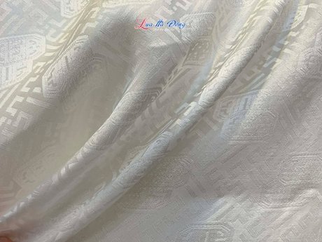 Vải Áo Lụa Hà Đông Song Thọ Trắng 3.7m MNV-LNL130-6