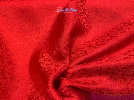 Lụa Mai nhí 1m Đỏ tươi MNV-LHD99-3S